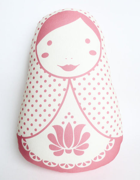 Babushka Plush Toy RED - Russian Doll