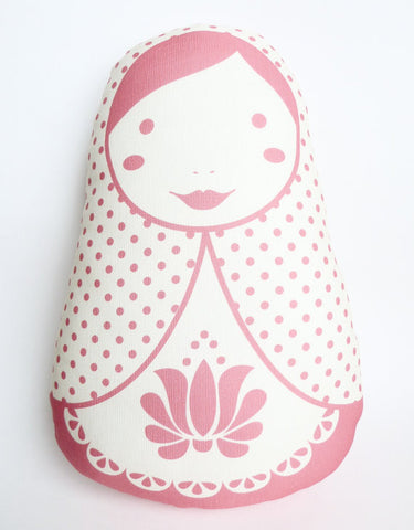 Babushka Plush Toy RED - Russian Doll